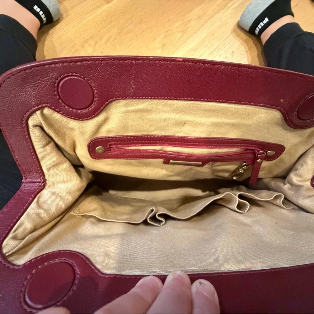 Isabella Fiore Burgundy Limited Edition Pleats Royale with Gold Accent